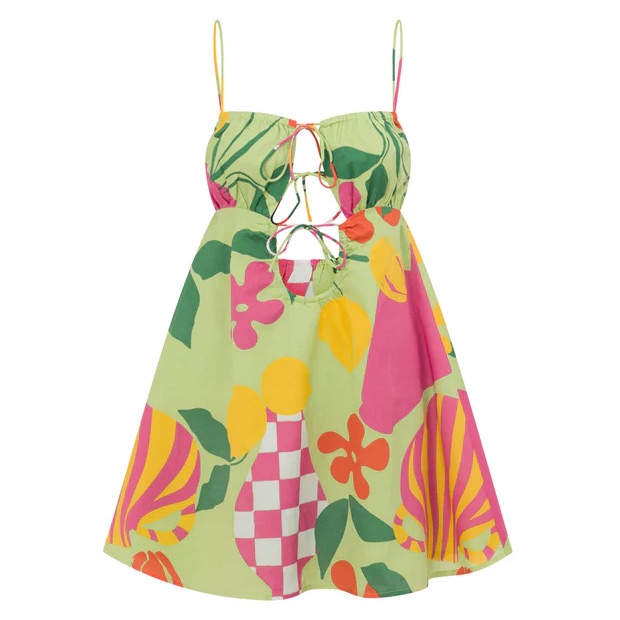 Sabo Skirt Dress - Allie Babydoll Vaso Verde